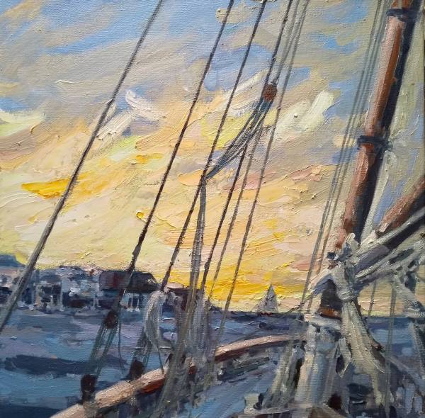 - Oil on Canvas, Painting by Jill Hudson, measuring 40 x 40 cm (H x W) £475